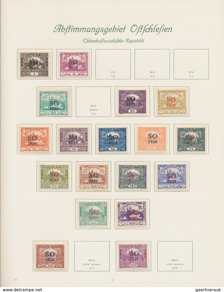 Tschechoslowakei: 1918/1969, unused / mint never hinged collection in 4 Books. With block issues and