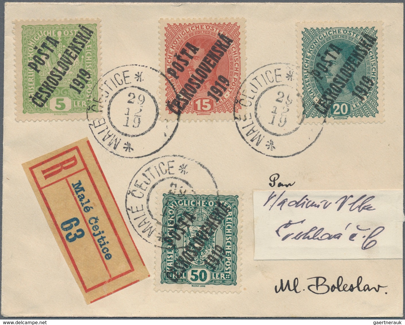 Tschechoslowakei: 1919/1985 (ca.), Lot Of Apprx. 120 Covers/cards Incl. 20 Airmails, 20 Postage Dues - Gebruikt