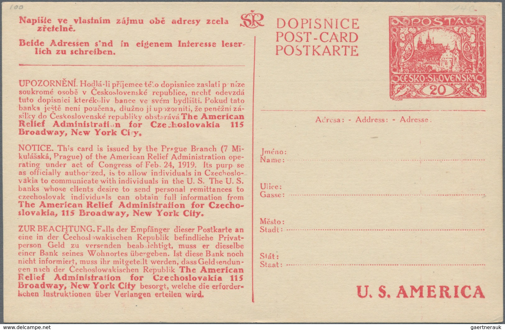 Tschechoslowakei: 1919/1999 (ca.) Holding Of About 1,070 Unused /CTO/used Postal Stationery Postcard - Usados