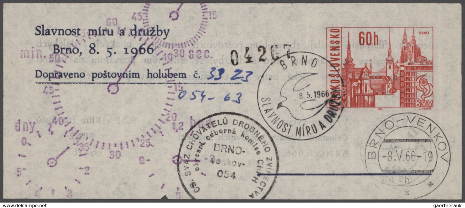Tschechoslowakei: 1923/2003 Accumulation Of Ca. 570 Postal Stationeries (picture Postal Stationery C - Usados