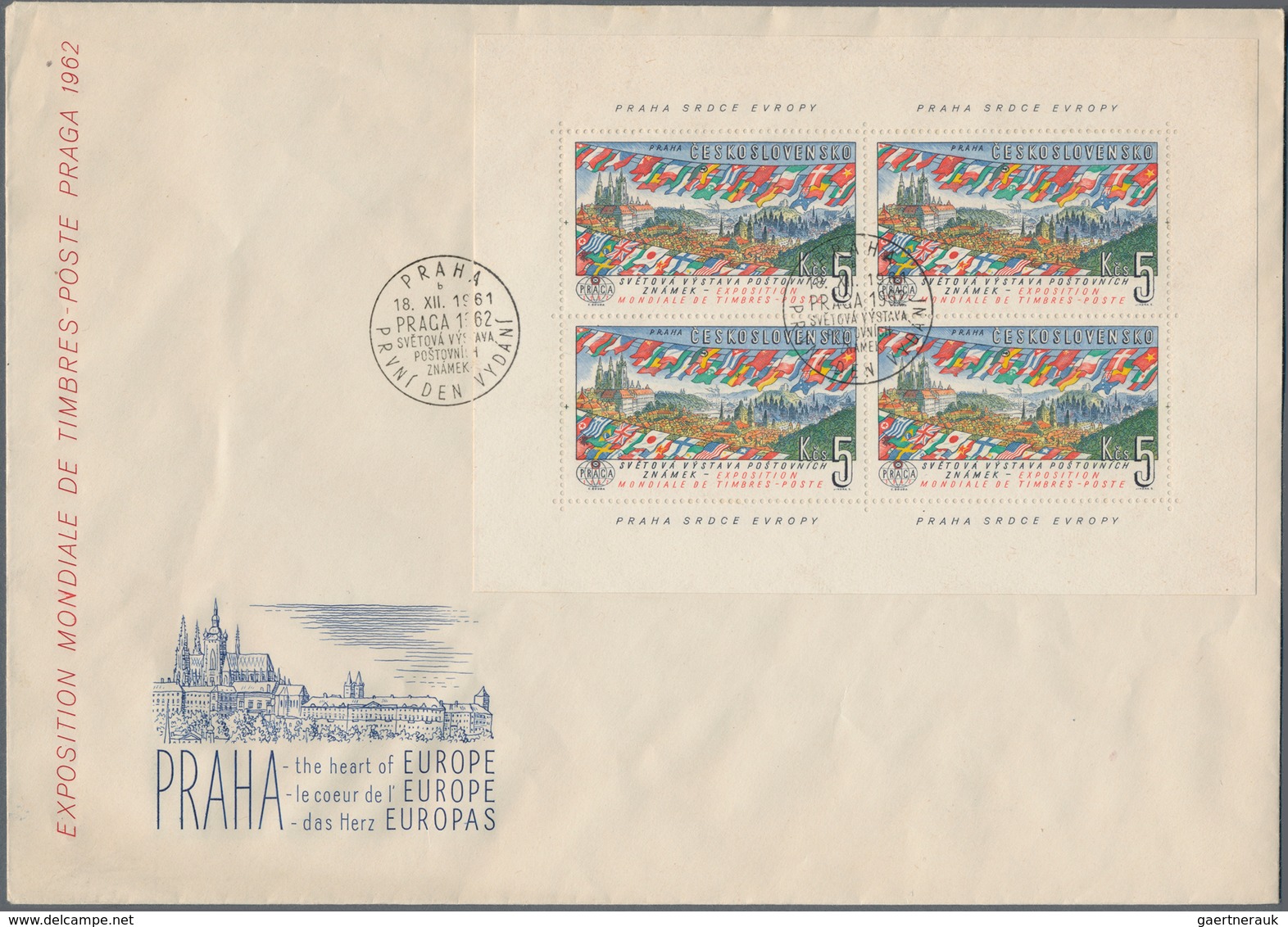 Tschechoslowakei: 1962/1976 (ca.), More Than 60 Covers, Mostly F.D.C. Including One With The PRAGA 1 - Used Stamps