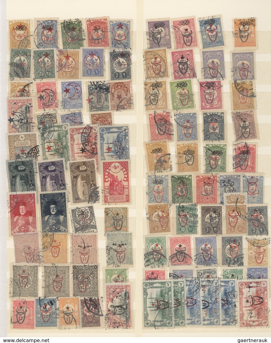 Türkei: 1863/1977 (ca.), Mainly Before 1940, Used And Mint Collection Neatly Sorted In A Thick Stock - Gebraucht