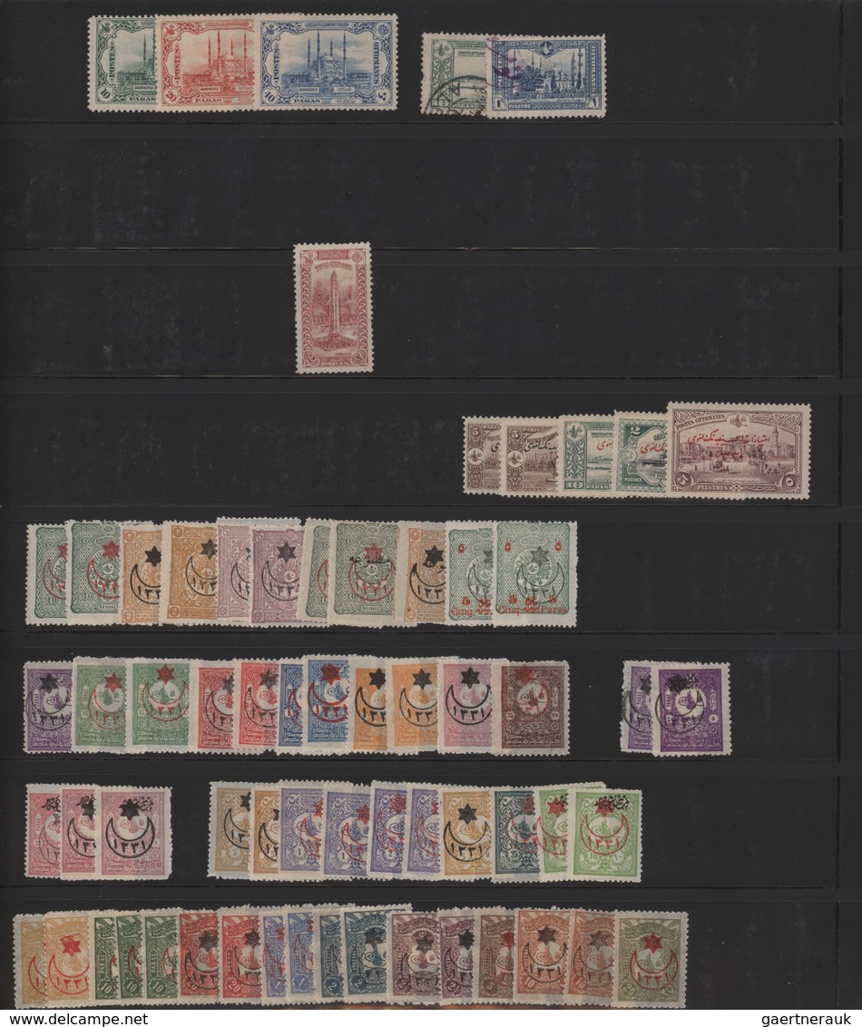 Türkei: 1870/1916 (ca.), Mainly Mint Collection/assortment On Stockpages, Several Better Sets Noted, - Used Stamps