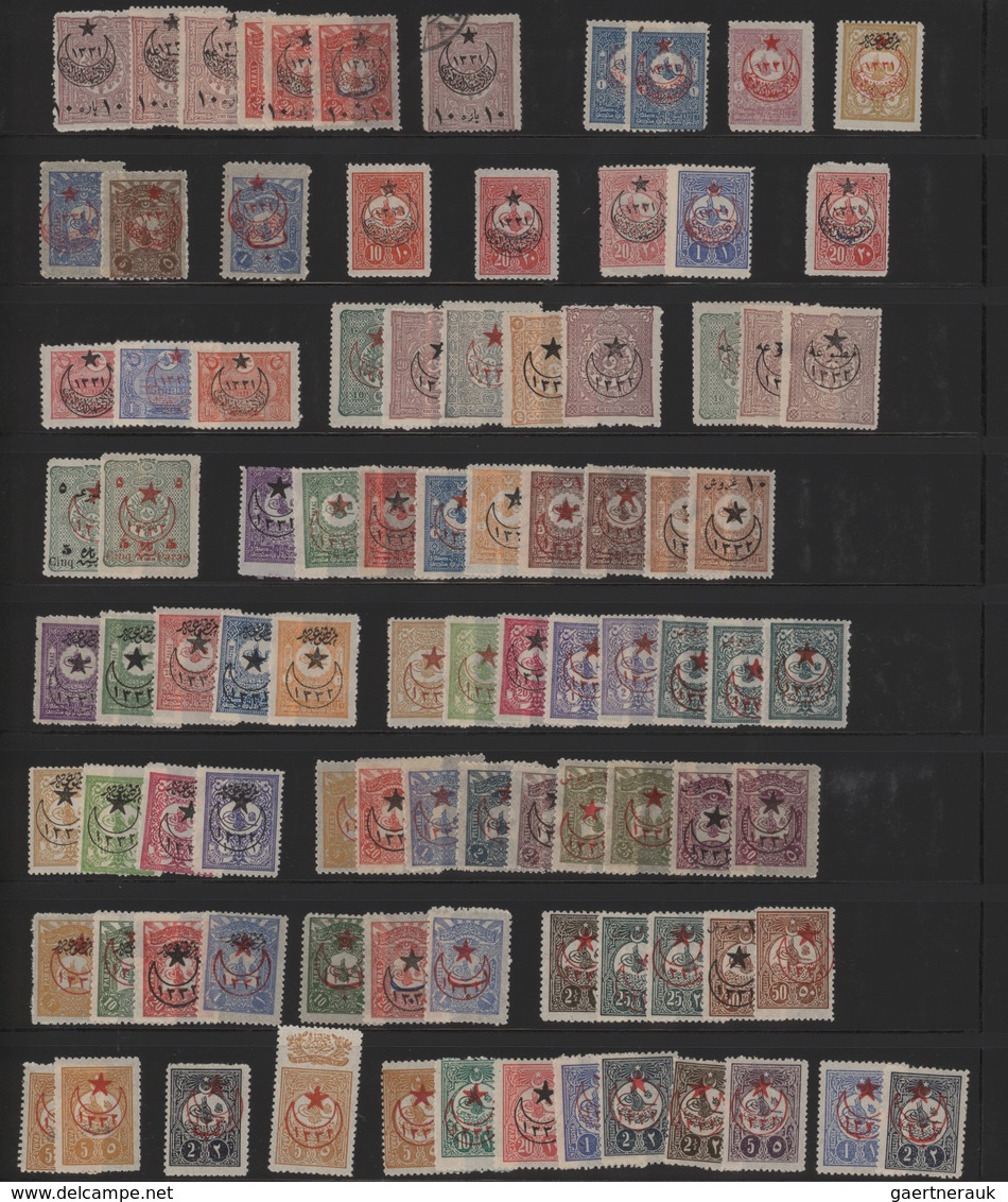 Türkei: 1870/1916 (ca.), Mainly Mint Collection/assortment On Stockpages, Several Better Sets Noted, - Oblitérés