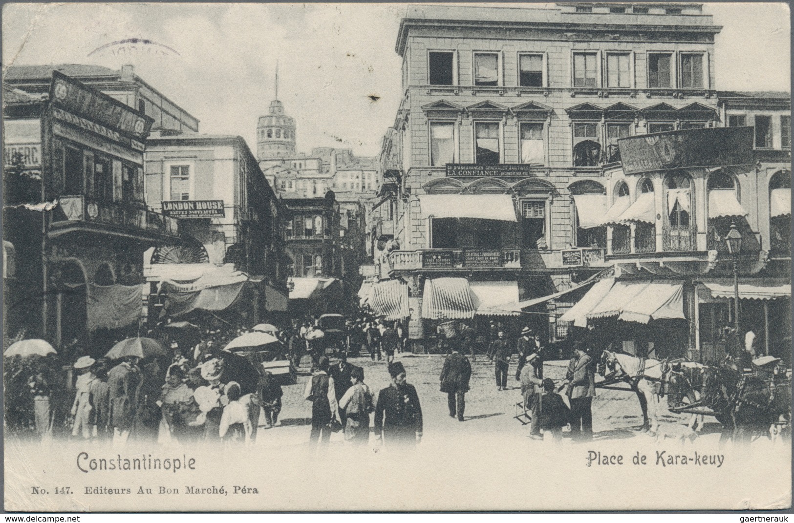 Türkei: 1902/1906, Lot Of 17 Ppc Sent To Belgium, Nice Range Of Views (mainly Constantinople), One C - Usados