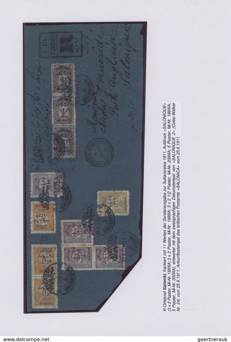 Türkei: 1911, Sultan's Journey, Mint/used Collection With Ca.80 Stamps Issued To Commemorate The Jou - Usados