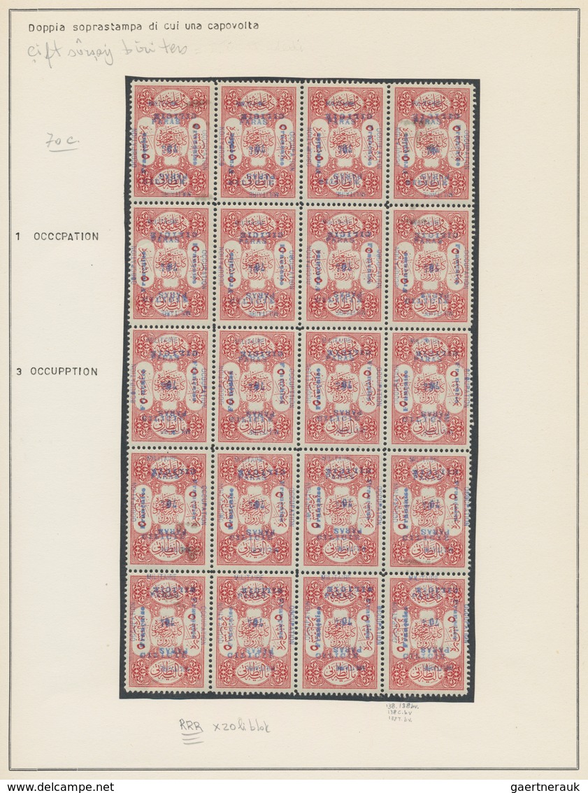 Türkei - Cilicien: 1920, Deeply Specialised Collection Of Apprx. 550 Stamps (overprints On Turkey Ci - 1920-21 Anatolia