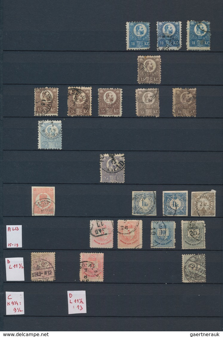 Ungarn: 1871/1919, Mint And Used Collection On Stocksheets, From A Nice Part 1st Issues Incl. 15kr. - Covers & Documents