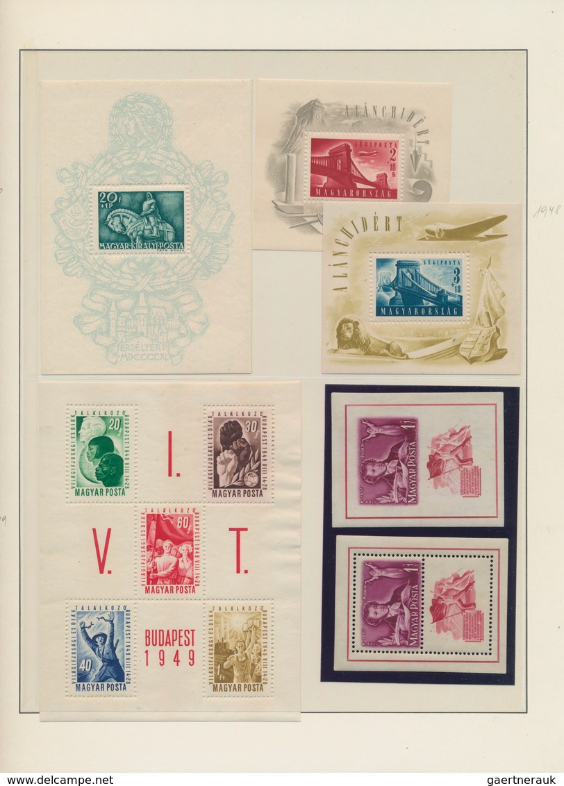 Ungarn: 1916/1977, A Splendid And Well Filled MNH Collection In A Binder, Main Value In The Postwar - Covers & Documents