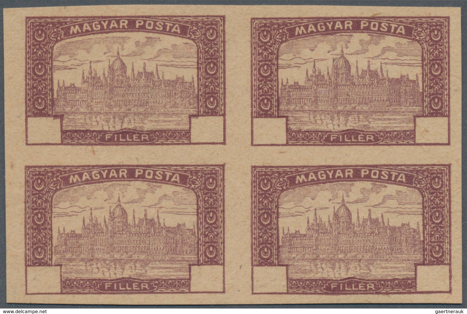 Ungarn: 1917/1919, Parliament Issue, Specialised Assortment Of Twelve Stamps Incl. Misperforation, P - Covers & Documents