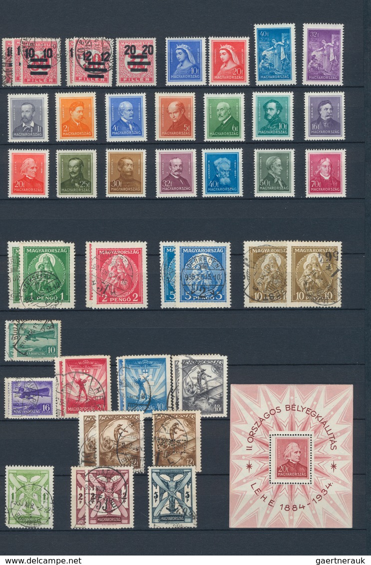 Ungarn: 1919/1944, A Neat Collection On Stocksheets, Partly Collected In Mint And Used, Plenty Of In - Covers & Documents