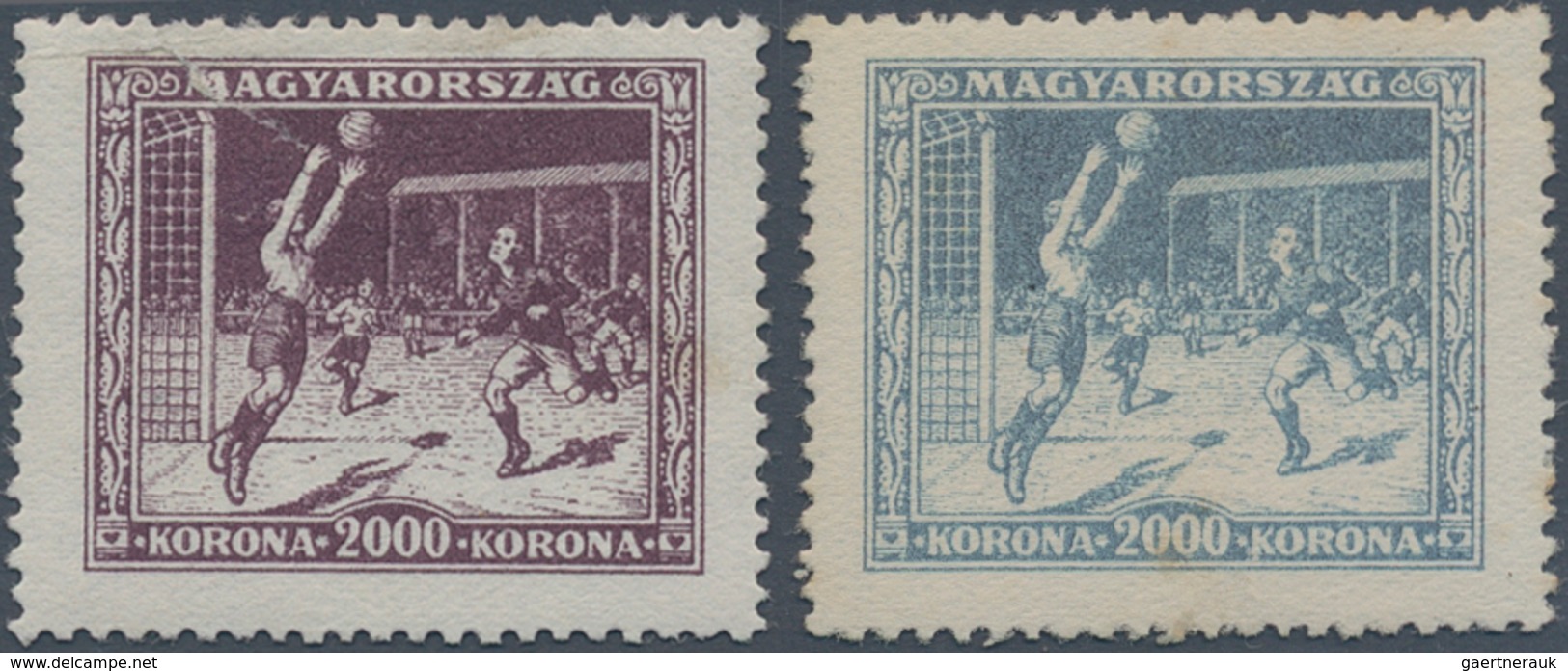 Ungarn: 1925. Special Lot Containing The SPORTS Series In Diverse Aspects: Cards And Covers Showing - Cartas & Documentos