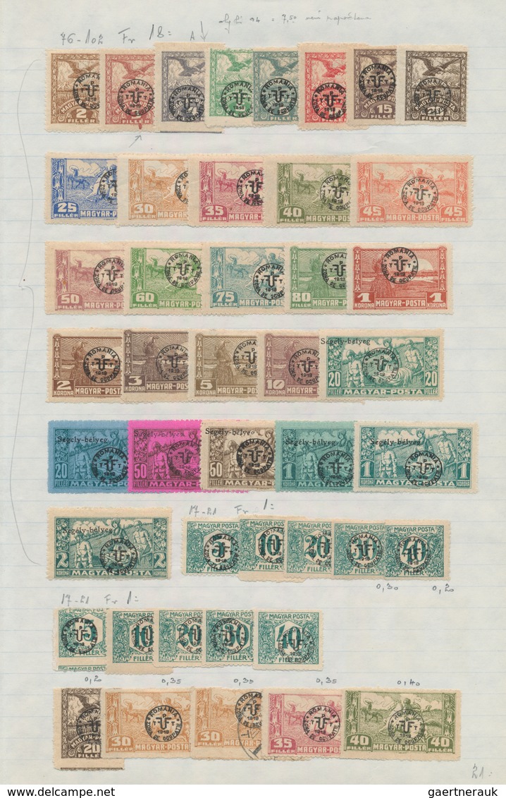 Ungarn - Besetzte Gebiete: 1919/1921, Banat/Szegedin/Western Hungary/Baranya/Debrecen, Mint And Used - Autres & Non Classés