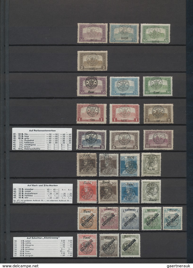 Ungarn - Besetzte Gebiete: 1919/1921, Mainly Mint Collection Of Arad, Baranya, Szeged, Debrecen, New - Otros & Sin Clasificación
