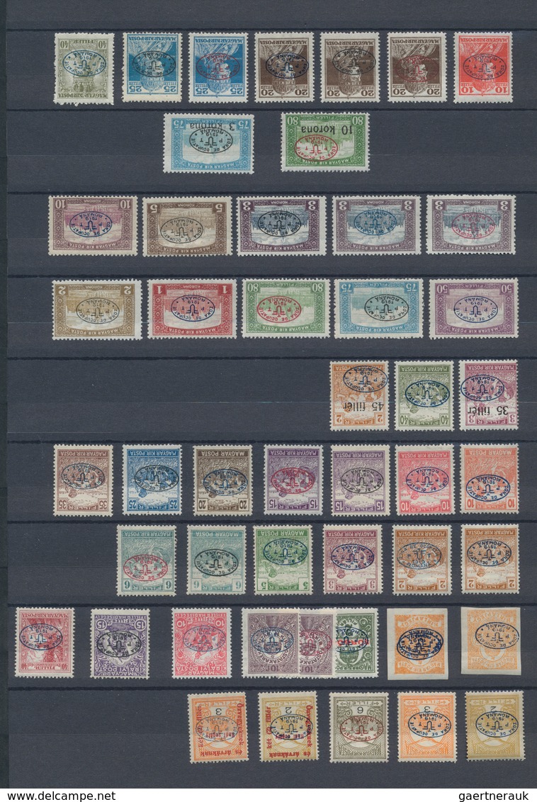 Ungarn - Besetzte Gebiete: Debrecen (Debreczin): 1919/1920, Mint Collection Of More Than 150 Stamps, - Debreczen