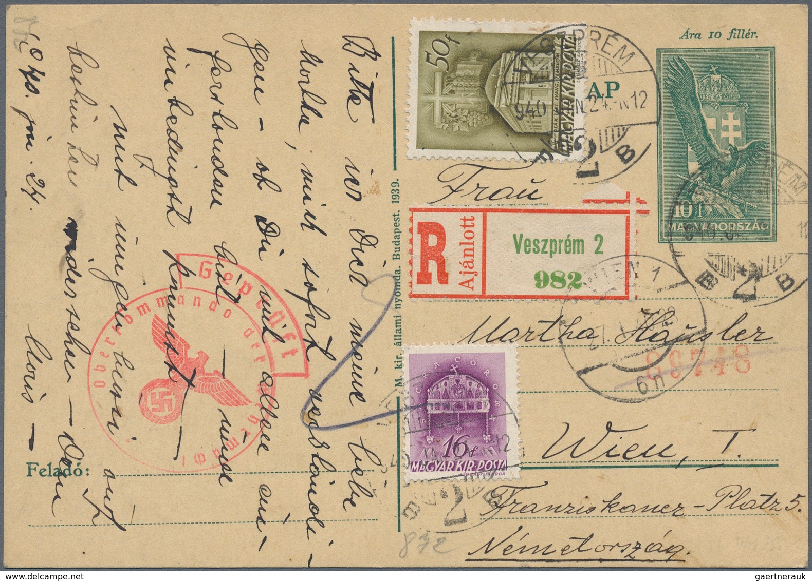 Ungarn - Ganzsachen: 1871/1943, Lot Of 80 Entires, Mainly Unused/used Stationeries And Somed Franked - Enteros Postales