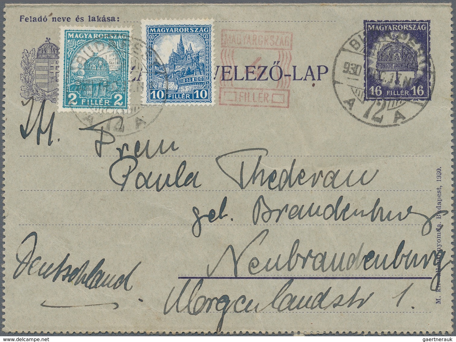 Ungarn - Ganzsachen: 1871/1943, lot of 80 entires, mainly unused/used stationeries and somed franked