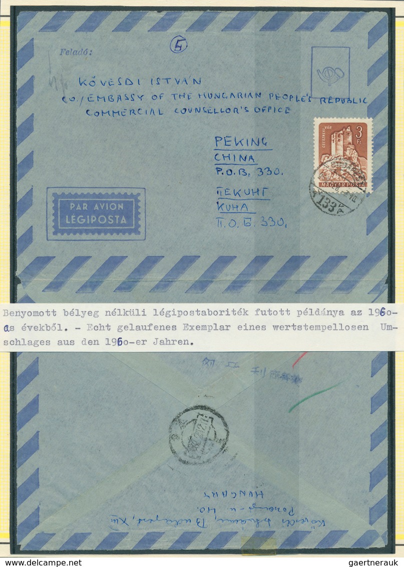 Ungarn - Ganzsachen: 1950/1992 (ca.), This Lot Offers Laszlo Hrabal's Exhibition Collection Containi - Entiers Postaux