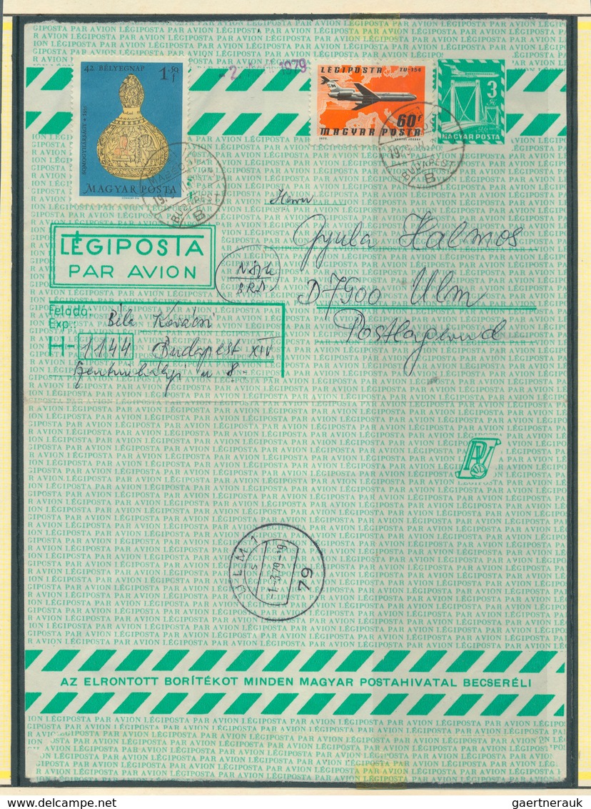 Ungarn - Ganzsachen: 1950/1992 (ca.), This Lot Offers Laszlo Hrabal's Exhibition Collection Containi - Postwaardestukken