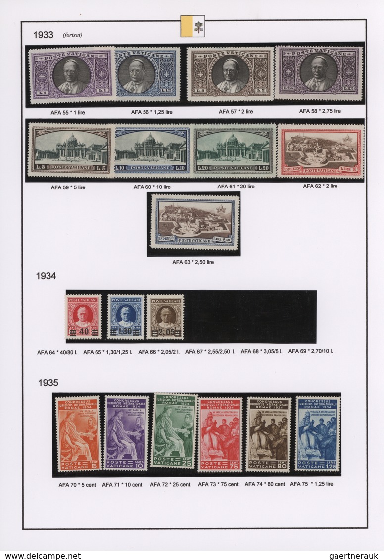 Vatikan: 1929-2002, Near To Complete Collection In A Binder Plus Stock Books And Pages With Addition - Colecciones