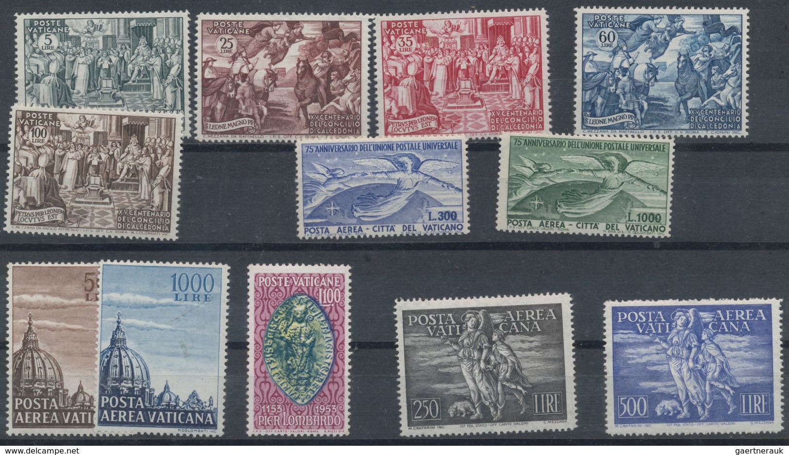 Vatikan: 1948/1953, MNH Lot Of Better Issues: 1948 Airmails, 1949 UPU, 1951 Council, 1953 Airmails, - Colecciones