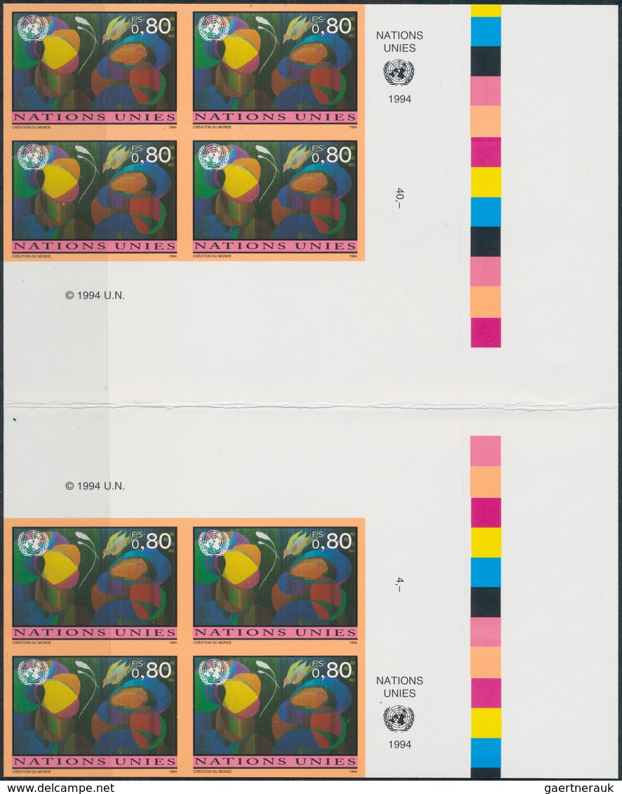 Vereinte Nationen - Genf: 1969/2000. Amazing collection of IMPERFORATE stamps and progressive stamp
