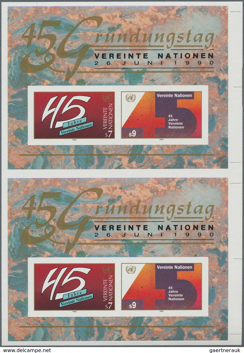 Vereinte Nationen - Wien: 1979/2000. Amazing collection of IMPERFORATE stamps and progressive stamp