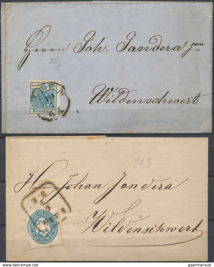 Europa: 1850/1880 (ca.), used and mint assortment in a small stockbook, comprising e.g. a nice selec