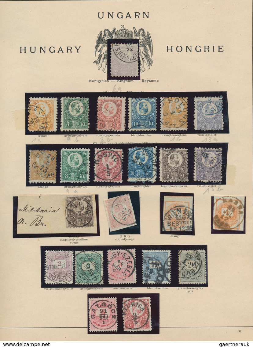 Europa: 1850-1910, Reichhaltige Sammlung Im Alten "Schaubek Permanent-Album, 34. Auflage Von 1912" M - Sonstige - Europa