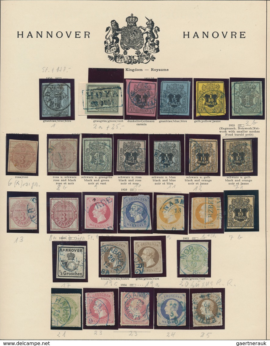 Europa: 1850-1910, reichhaltige Sammlung im alten "Schaubek Permanent-Album, 34. Auflage von 1912" m