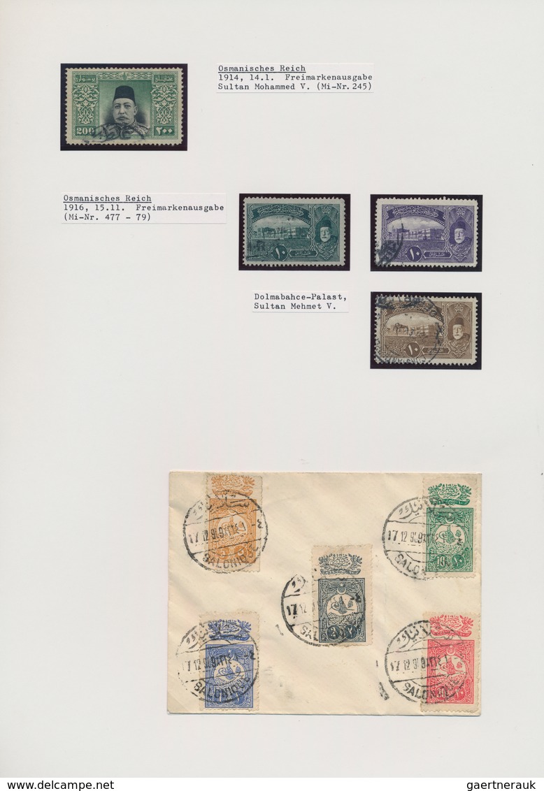Europa: 1860/1916 ca., Levante and Ottoman Empire Lost Territories, collection with ca.300 stamps an