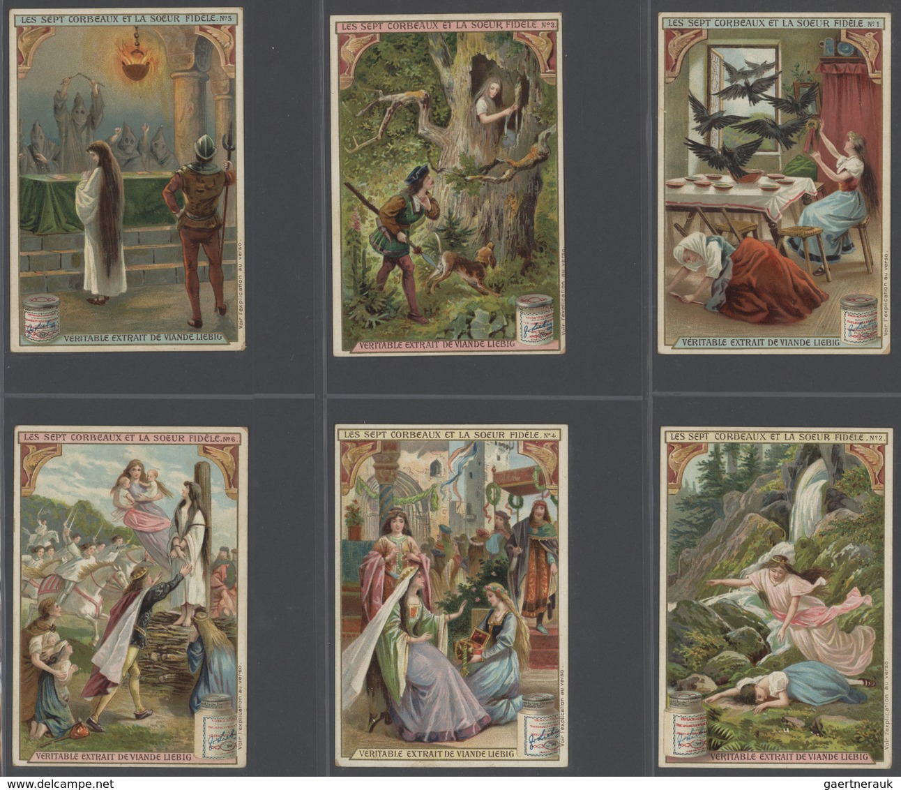 Europa: 1880/1960 (ca.), Liebig trading cards, massive dealers stocks covering 95 albums and 39 boxe