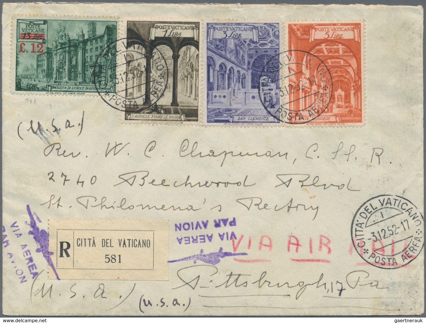 Europa: 1890/1960 (ca.), Holding Of Several Hundred Covers/cards, Comprising Vatican, Iceland, Greec - Otros - Europa