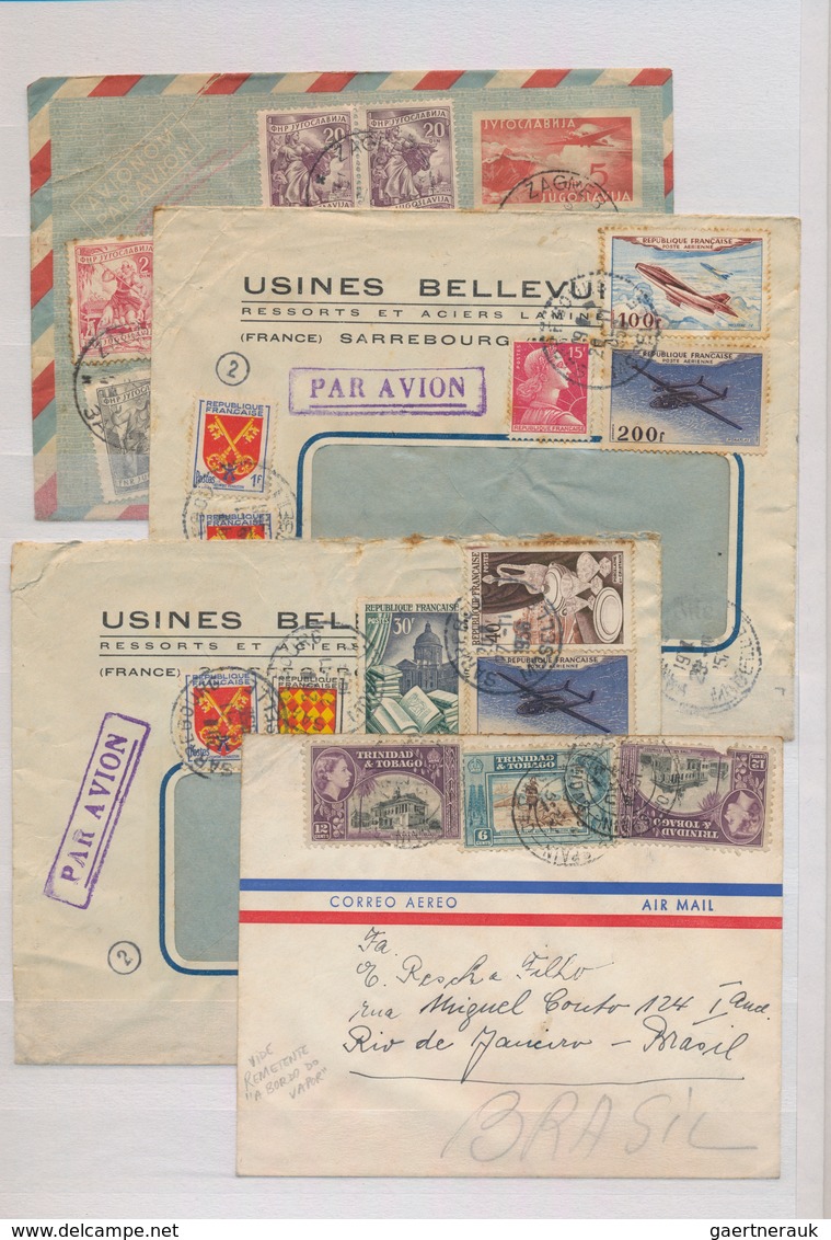 Europa: 1904/1955, More Than 260 Interesting Covers And Postal Stationeries, Mostly Europe, With Man - Sonstige - Europa