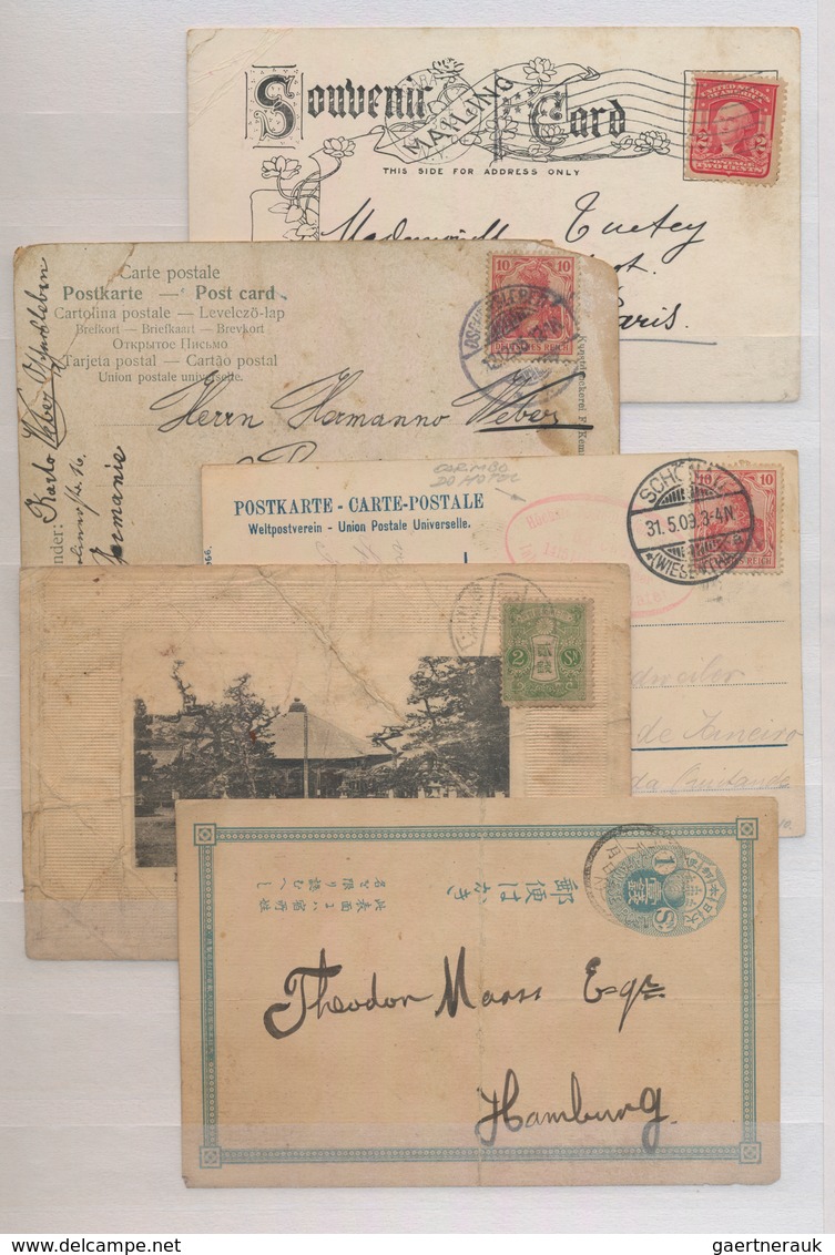 Europa: 1904/1955, more than 260 interesting covers and postal stationeries, mostly Europe, with man