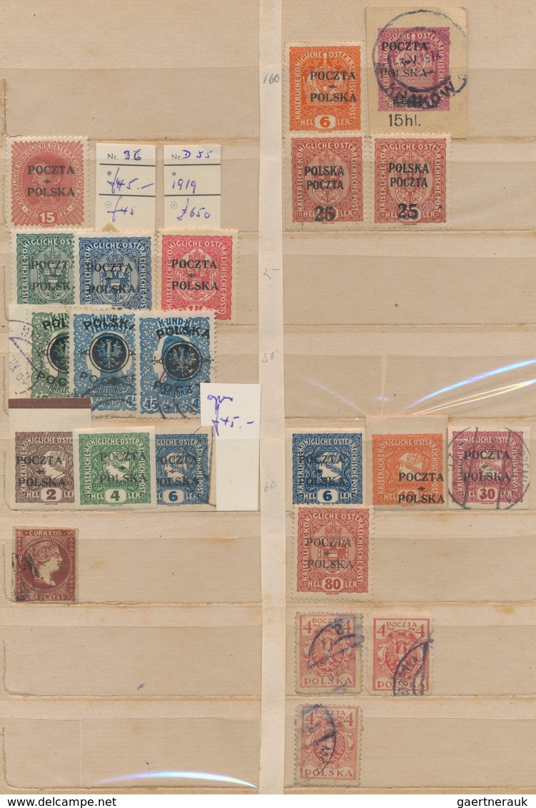 Europa - Ost: 1862/1940 (ca.), Used And Unused Assortment In A Stockbook, Comprising Poland And Roma - Otros - Europa