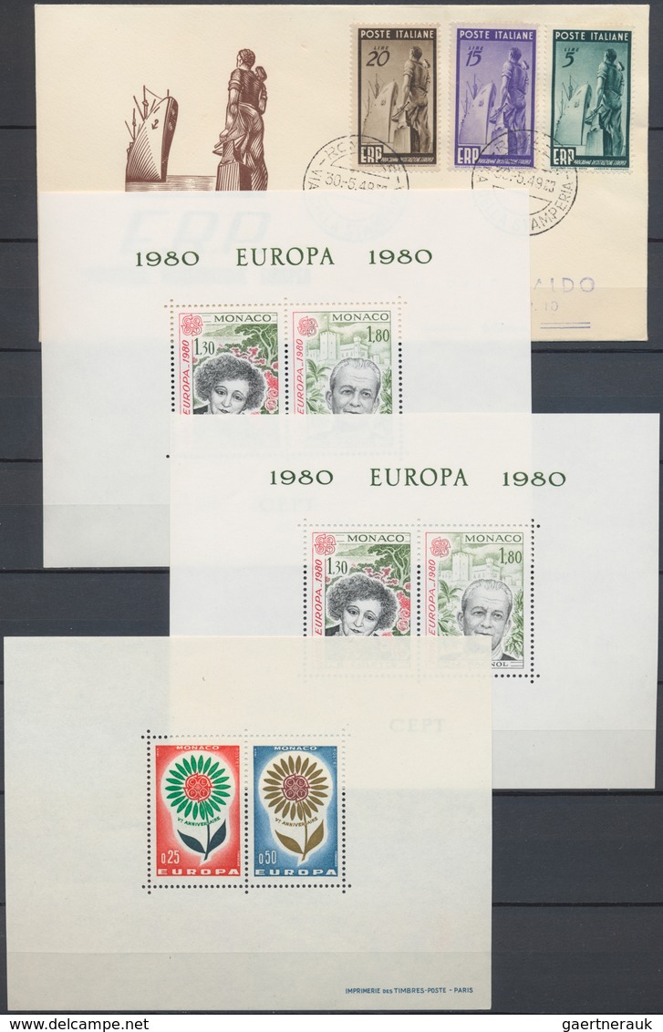 Europa-Union (CEPT): 1948/1982, Gemeinschaftsausgaben/Vorläufer, Sauberer Sammlungsbestand Auf Steck - Europe (Other)