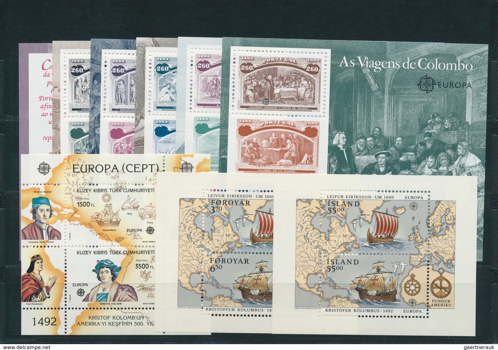 Europa-Union (CEPT): Mint never hinged collection of the joint issues; complete in the main numbers;