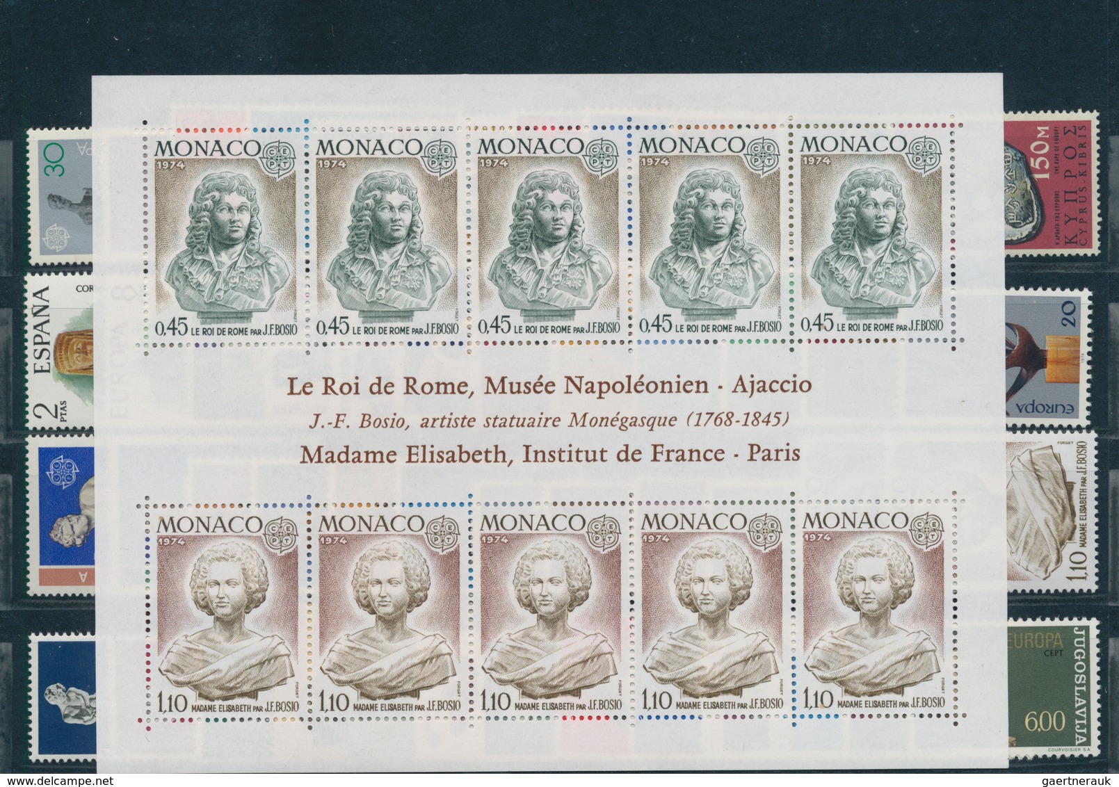 Europa-Union (CEPT): Mint never hinged collection of the joint issues; complete in the main numbers;