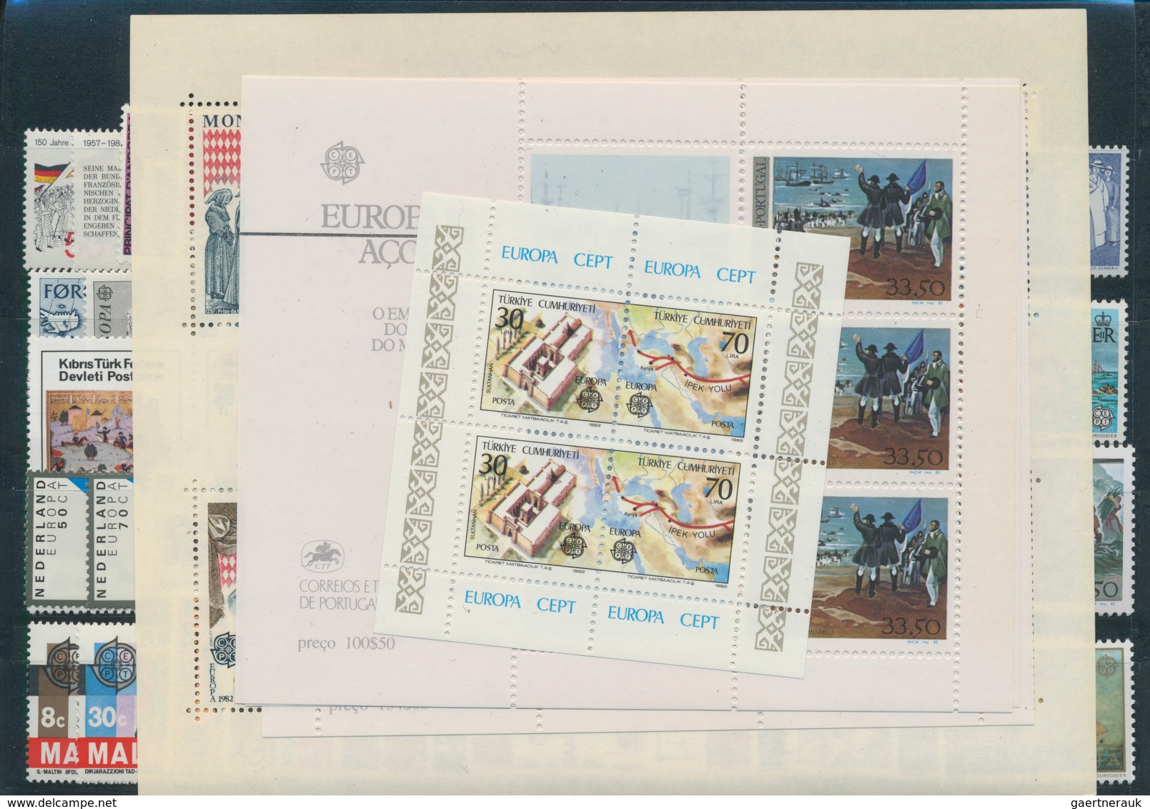 Europa-Union (CEPT): Mint never hinged collection of the joint issues; complete in the main numbers;