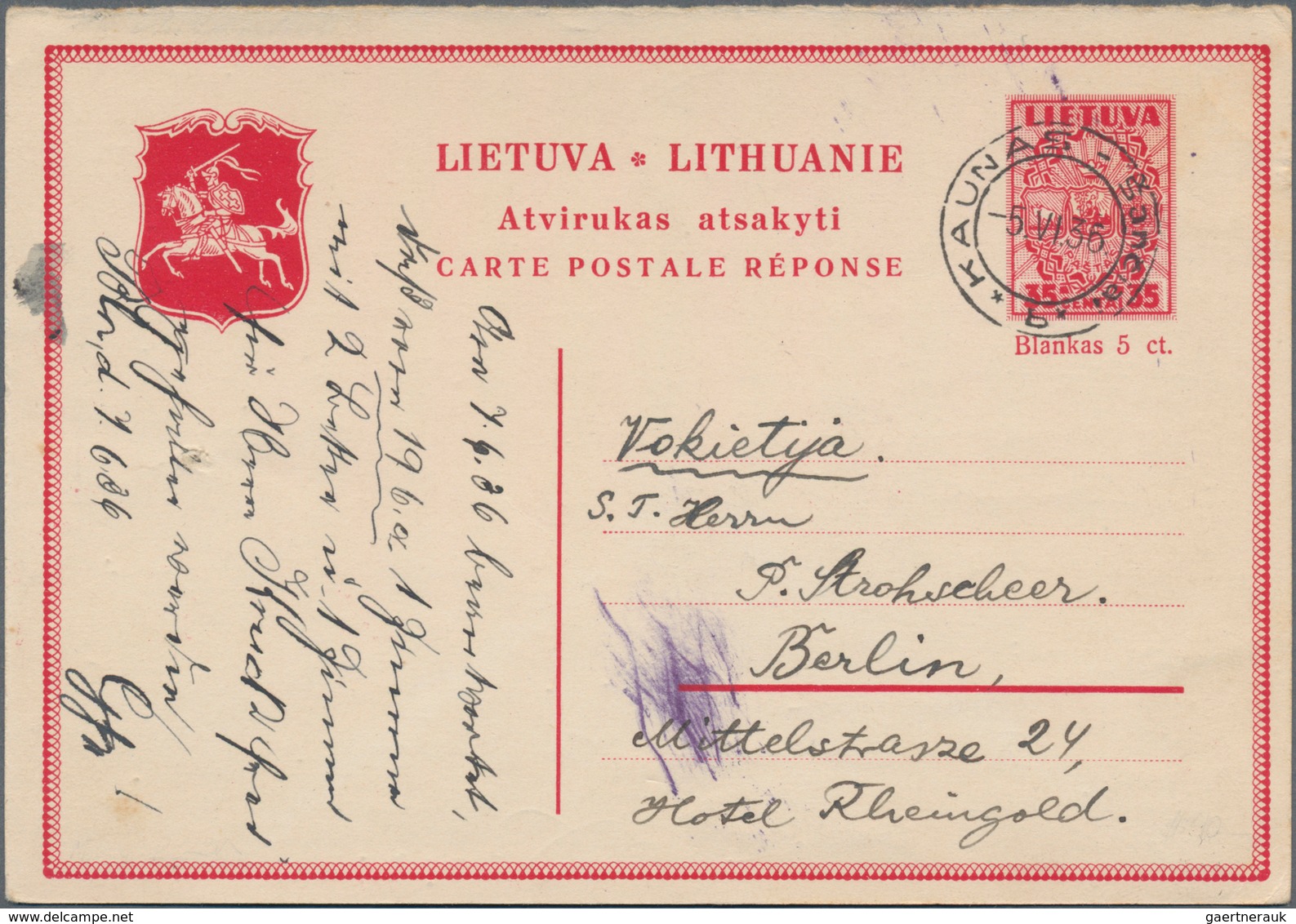 Baltische Staaten: 1918/1941, Lot Of Apprx. 59 Covers/cards Of All Three Countries, Incl. Registered - Europe (Other)