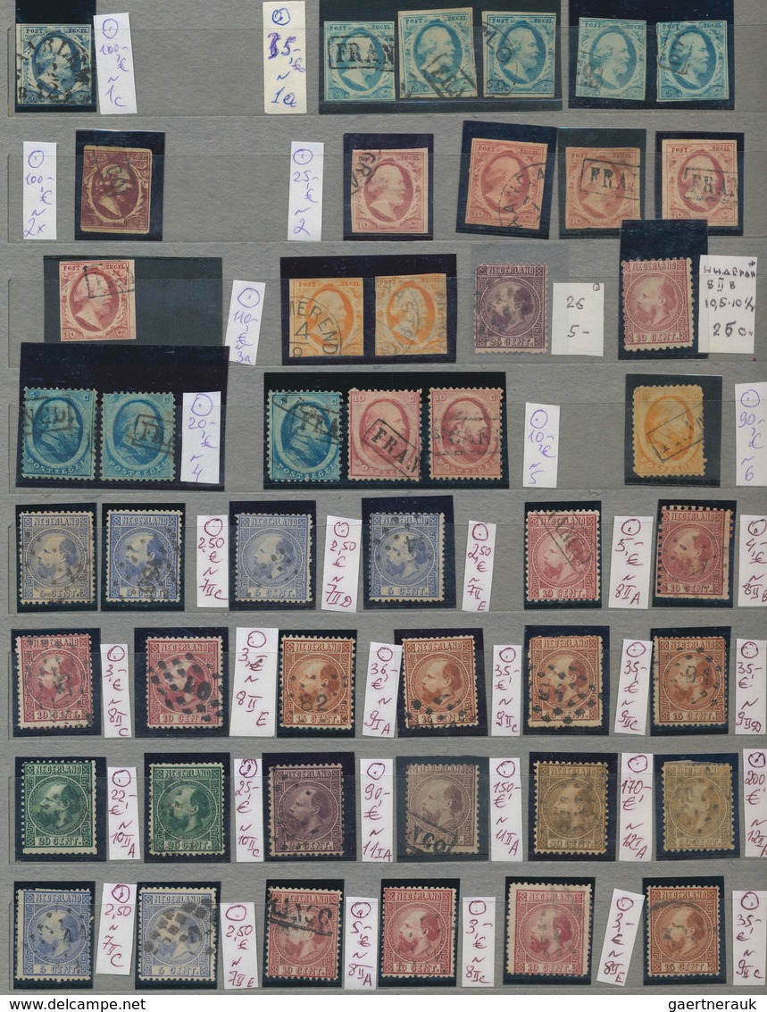 BENELUX: 1849-1920's Ca.: Comprehensive Stamp Collections Of Belgium And The Netherlands, Plus A Few - Europe (Other)