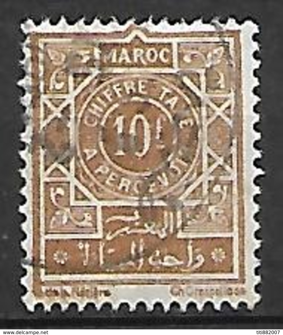 MAROC     -    Taxe   -    1942 .   Y&T N° 52 Oblitéré - Timbres-taxe