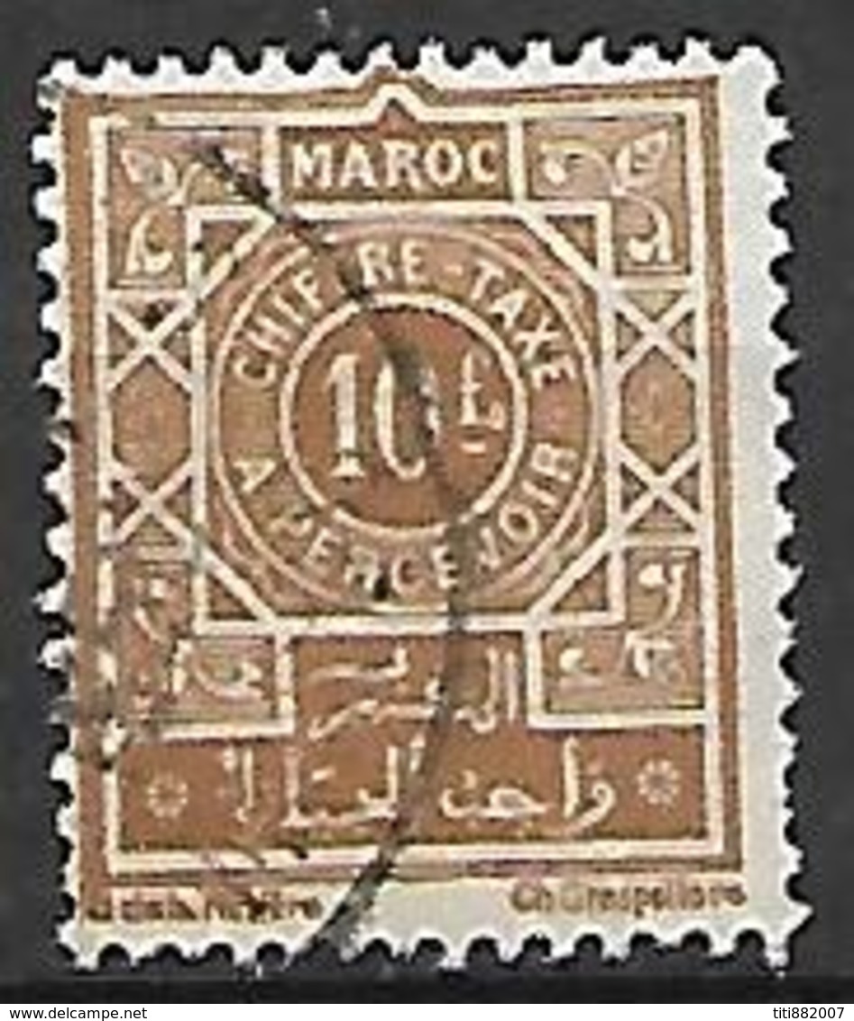 MAROC     -    Taxe   -    1942 .   Y&T N° 52 Oblitéré - Timbres-taxe