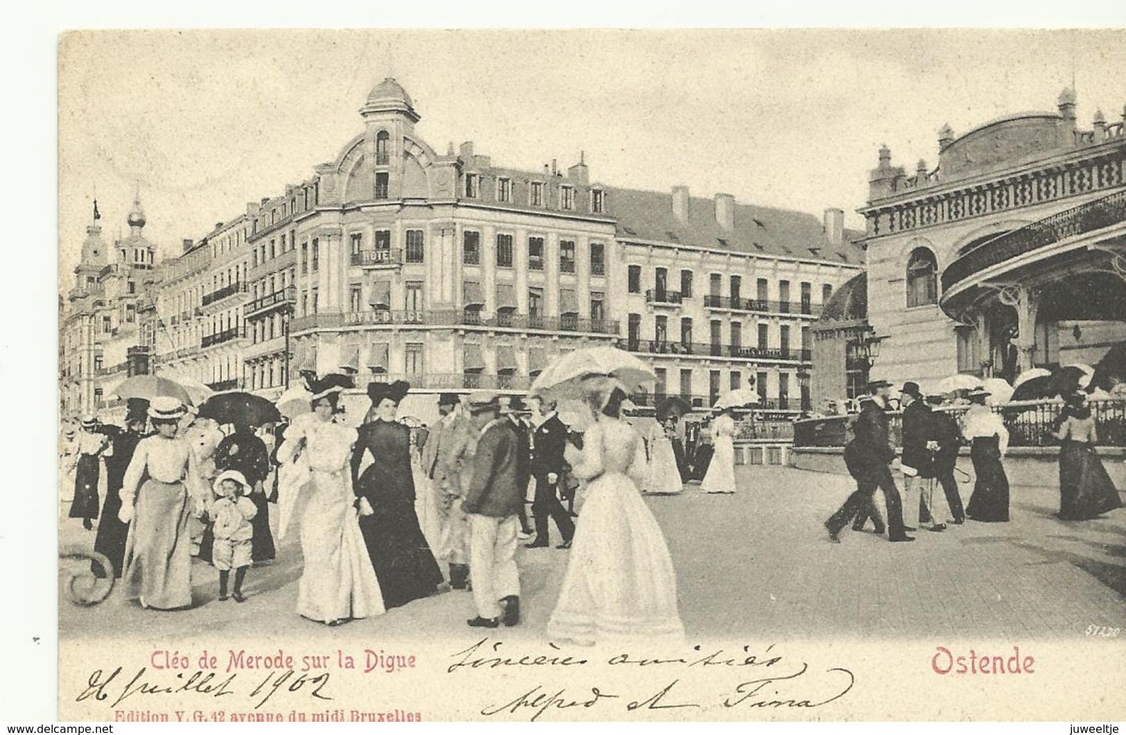 Ostende Cléo De Merode Sur La Plage   (12119) - Oostende