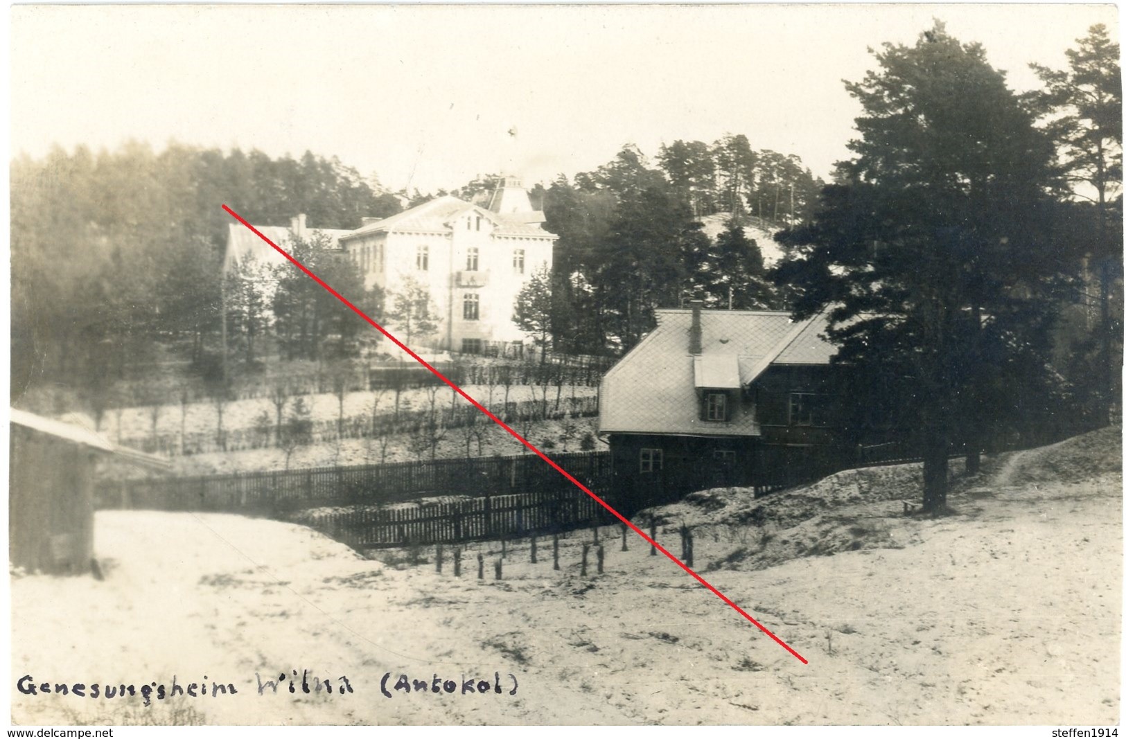 Wilna - Genesungsheim  -LITUANIE - VILNIUS - WWI  - Carte Photo Allemande (1914-1918) - Lituanie