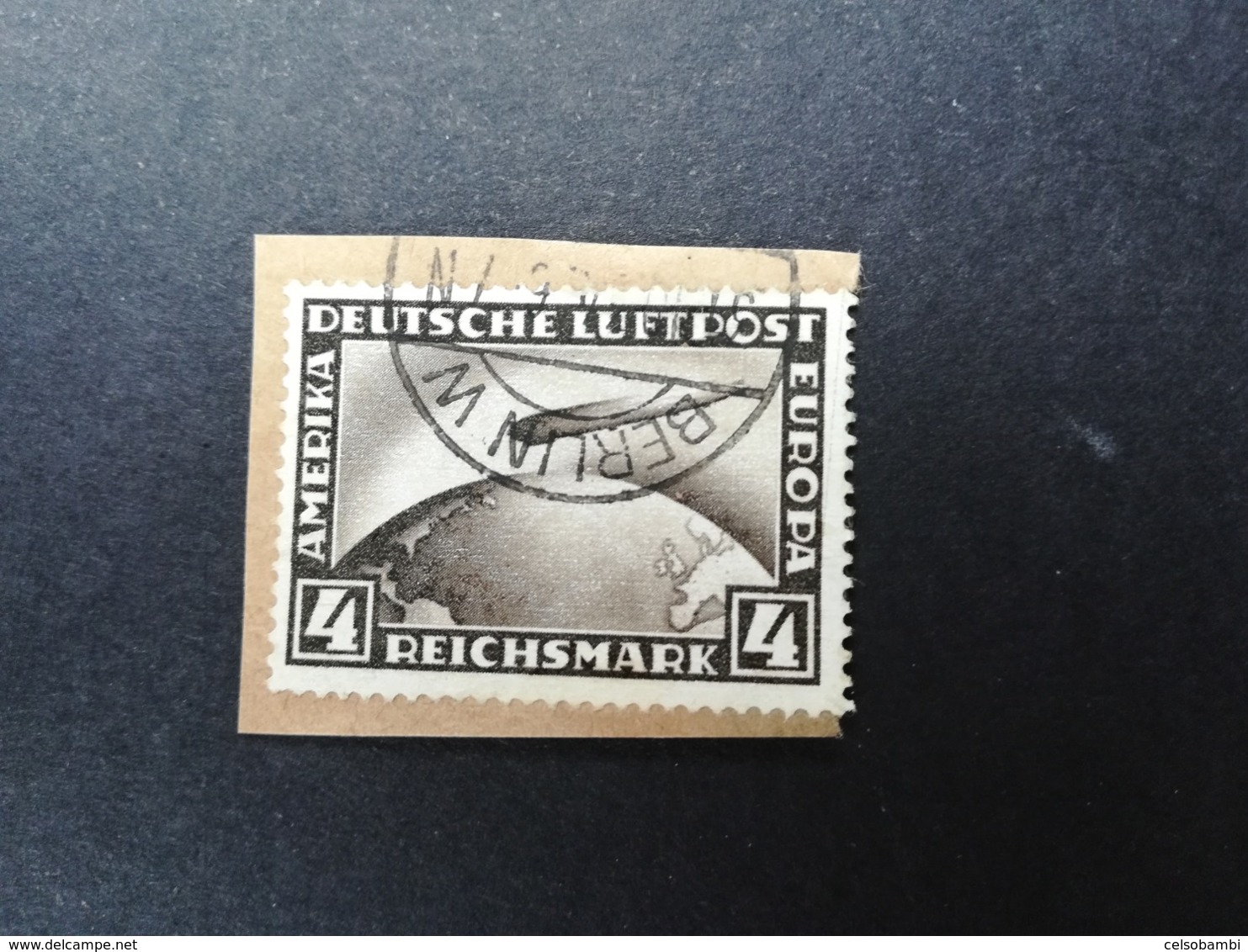 GERMAN EMPIRE  1928 Airships - Zeppelin 4 Rm.  Michel 365 - Gebraucht