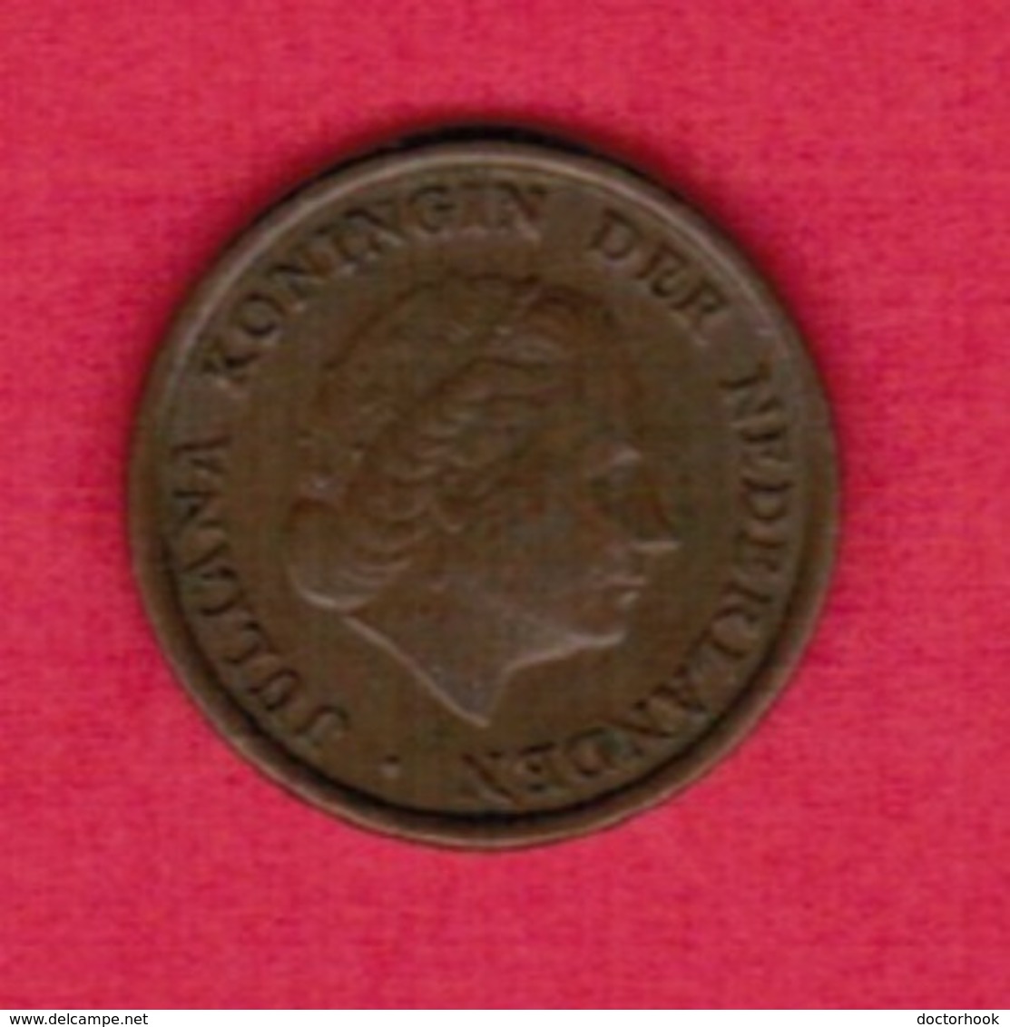 NETHERLANDS  1 CENT 1955 (KM # 180) #5408 - 1948-1980 : Juliana