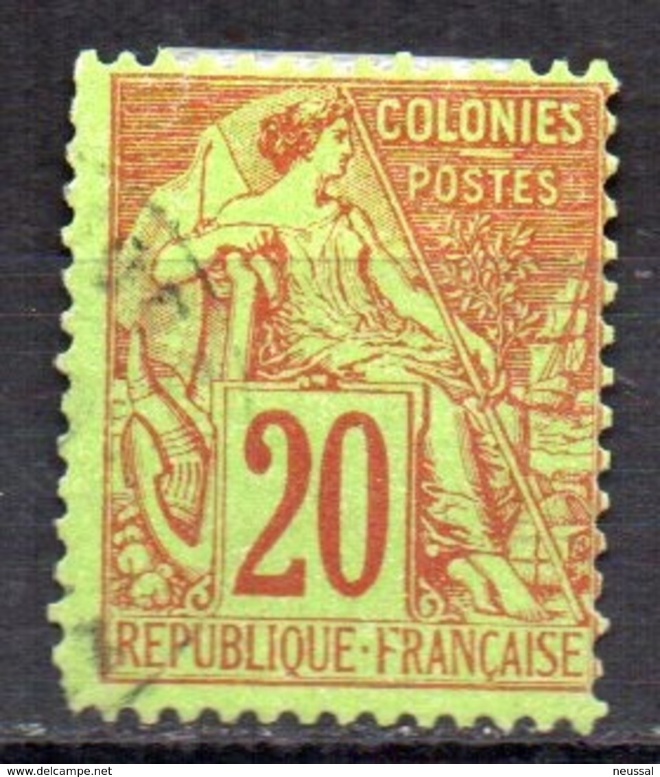 Sello Nº 52  Colonia Francesa - Alphée Dubois