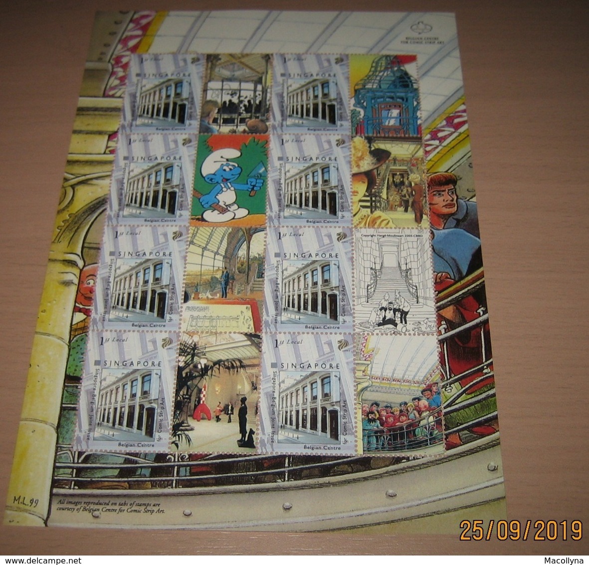 TINTIN - Rocket - Kuifje - The Smurfs /Les Schtroumpfs - BD Cartoons Strips Mnh - +Singapore Shophouses!! RRRR - Neufs